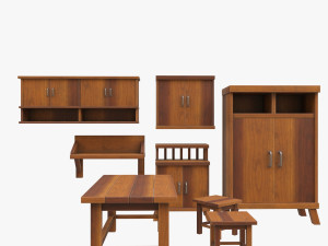 furniture set Modelo 3D