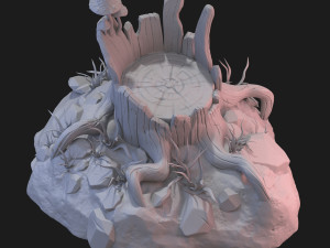 fantasy stump 3D Model