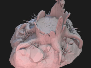 fantasy stump 3D 모델