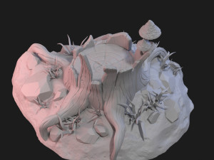 fantasy stump 3D 모델