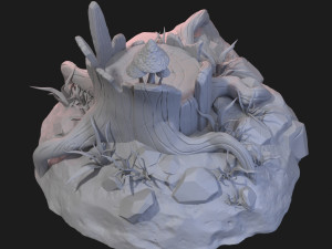 fantasy stump 3D 모델