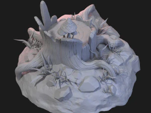 fantasy stump 3D Model
