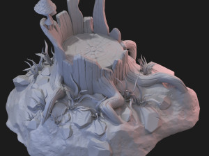 fantasy stump 3D 모델