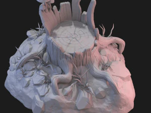 fantasy stump 3D Model