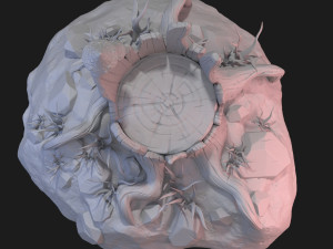fantasy stump 3D 모델