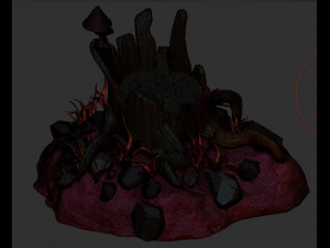 fantasy stump 3D 모델