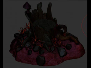 fantasy stump 3D Model