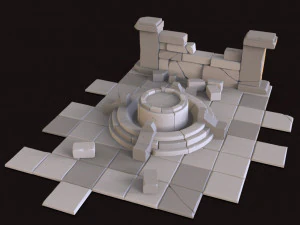 cartoon ruin 3D Model