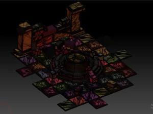 cartoon ruin 3D Model