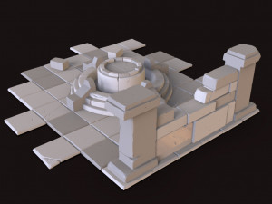cartoon ruin 3D 모델