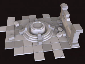 cartoon ruin 3D Model