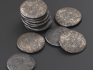viking coin Model 3D