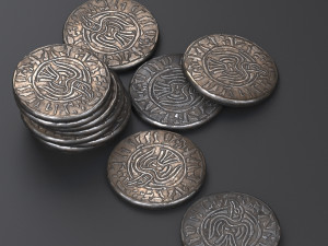 viking coin Model 3D