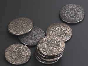 viking coin Model 3D