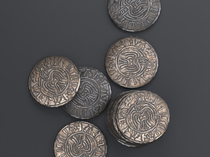 viking coin Model 3D