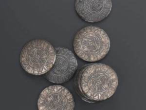 viking coin 3D Model