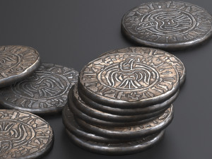 viking coin Model 3D