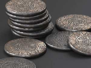 viking coin 3D Model