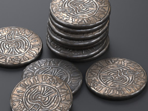 viking coin Model 3D