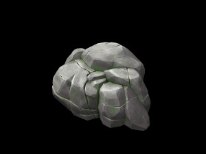 stylized rock 3D Model