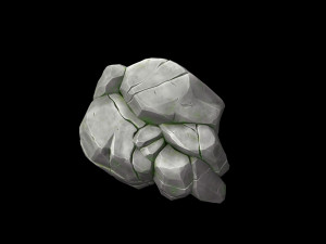 stylized rock 3D Model