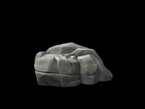 stylized rock 3D Model