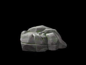 stylized rock 3D Model
