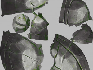 stylized rock 3D Model