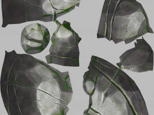 stylized rock 3D Model