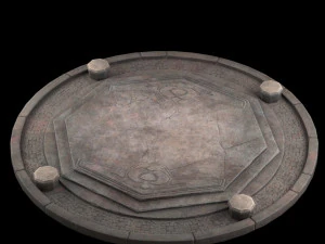 floor and postament 3D Model