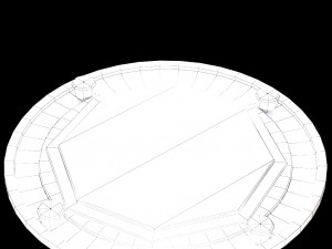 floor and postament 3D Model