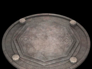 floor and postament 3D Model