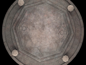 floor and postament 3D Model