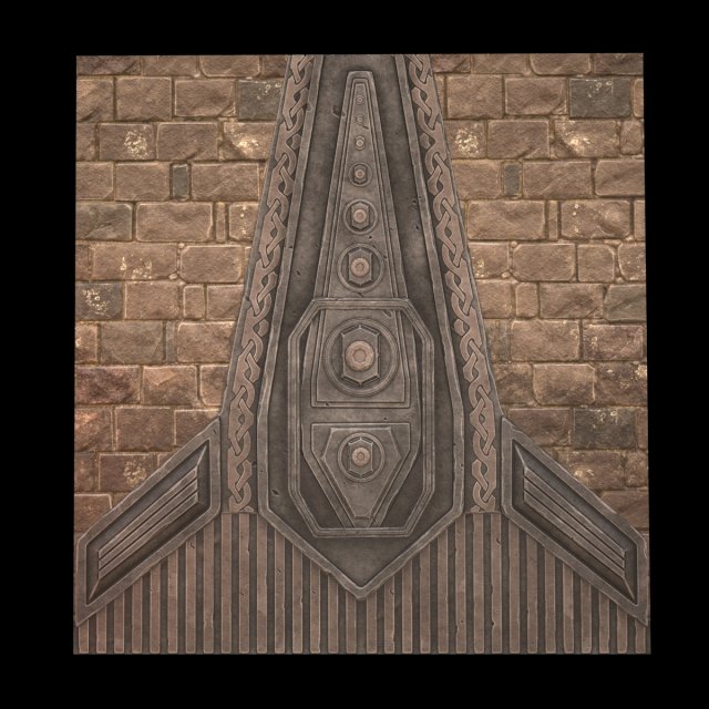 celtic wall Modelo 3D .c4d .max .obj .3ds .fbx .stl .blend 