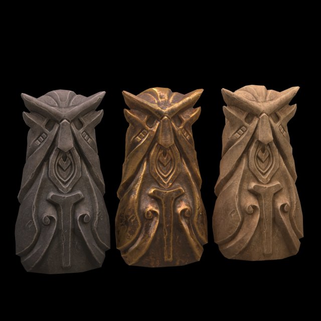 totem Model 3D .c4d .max .obj .3ds .fbx .stl .blend 