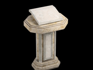 marble pulpit Modelo 3D