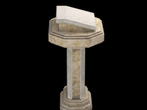 marble pulpit 3D Model