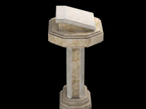 marble pulpit 3D Model