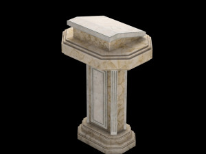 marble pulpit 3D Model