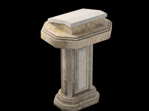 marble pulpit 3D Model