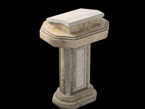marble pulpit 3D Model
