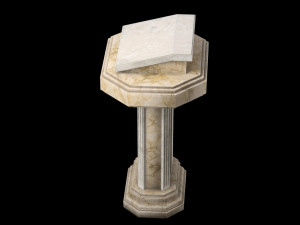 marble pulpit 3D Model