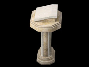 marble pulpit 3D Model