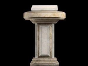 marble pulpit 3D Model