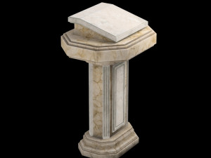 marble pulpit 3D Model