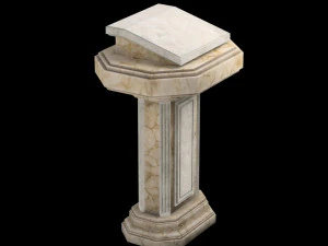 marble pulpit 3D Model