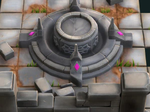 pedestal wall and tile 3D Model