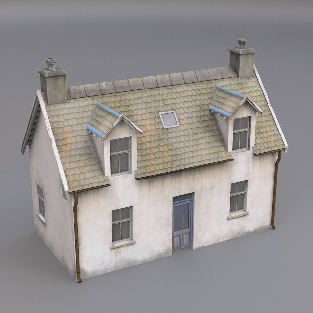 house 3D Модель .c4d .max .obj .3ds .fbx .stl .blend 
