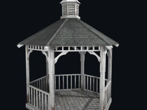 vecchio gazebo Modello 3D
