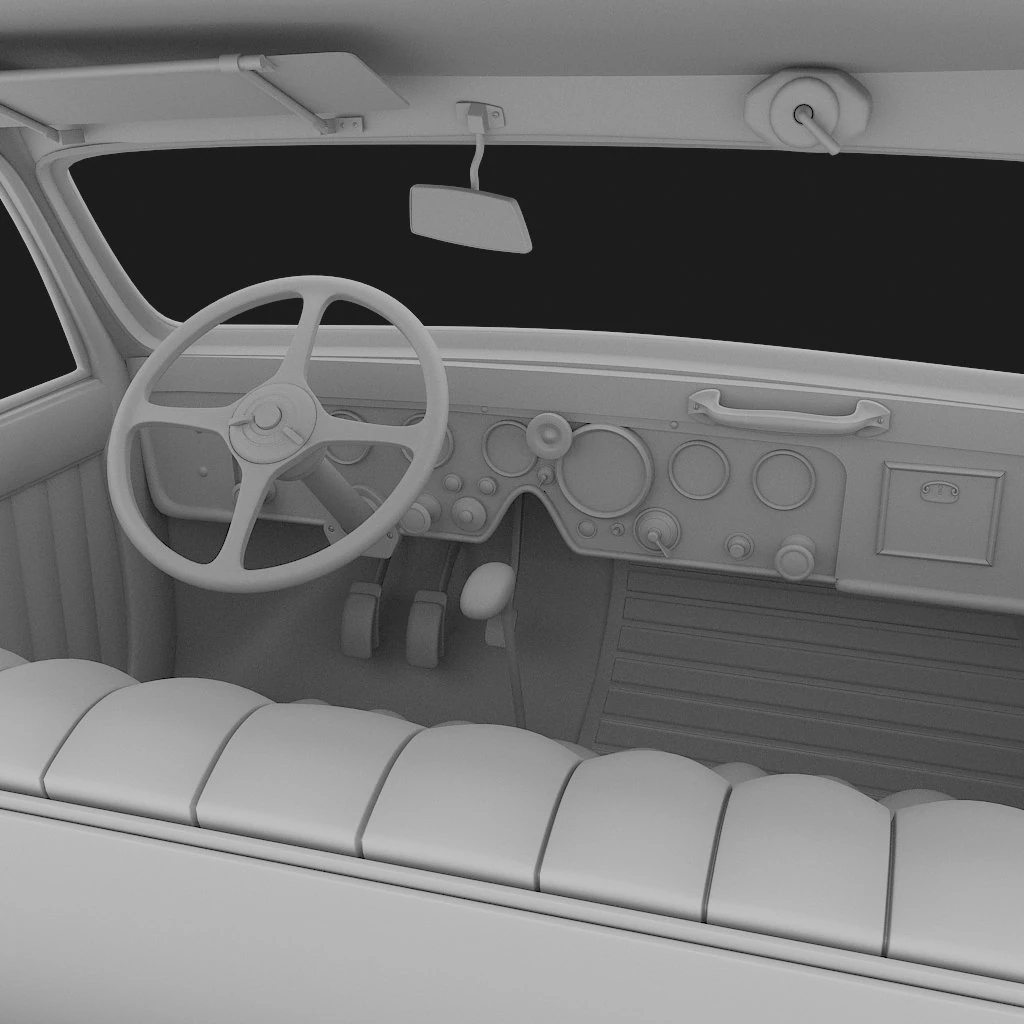 antique car 3D Model .c4d .max .obj .3ds .fbx .stl .blend 